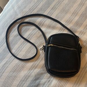 Black Butter Soft Leather Crossbody Bag
